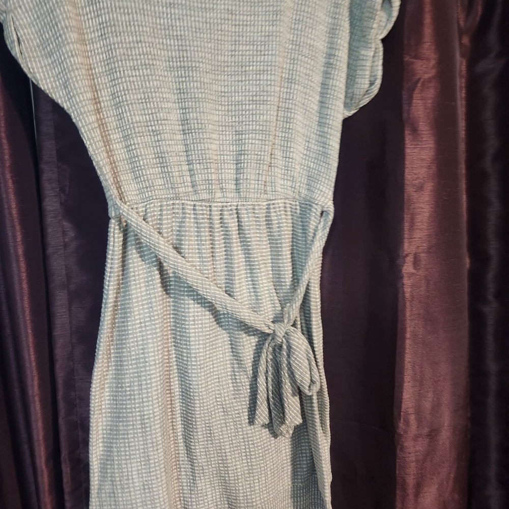 Caution To The Wind Gray Textured Dress - Picture 2 of 12